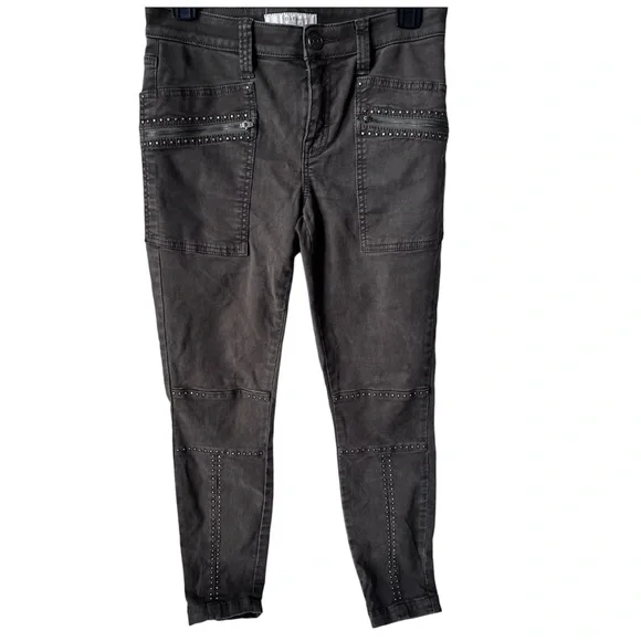 Joie Green Studded Hazina Skinny Ankle Jean - Picture 4 of 12